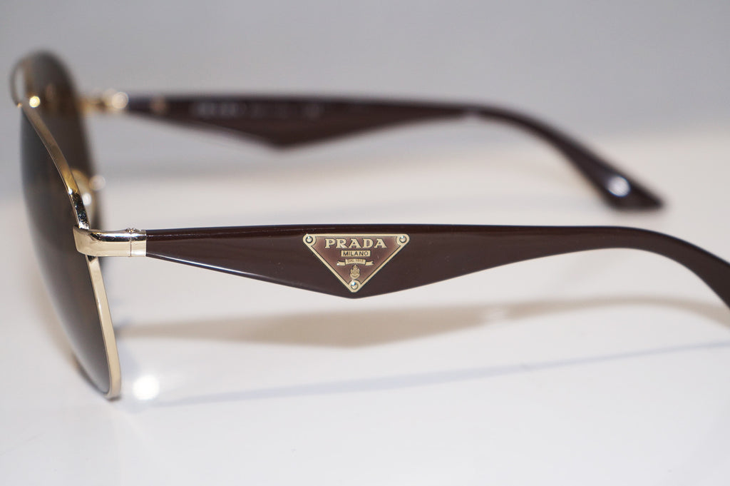 PRADA Mens Designer Sunglasses Brown Aviator SPR 53Q ZVN-1X1 15617
