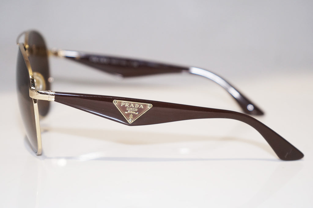 PRADA Mens Designer Sunglasses Brown Aviator SPR 53Q ZVN-1X1 15617