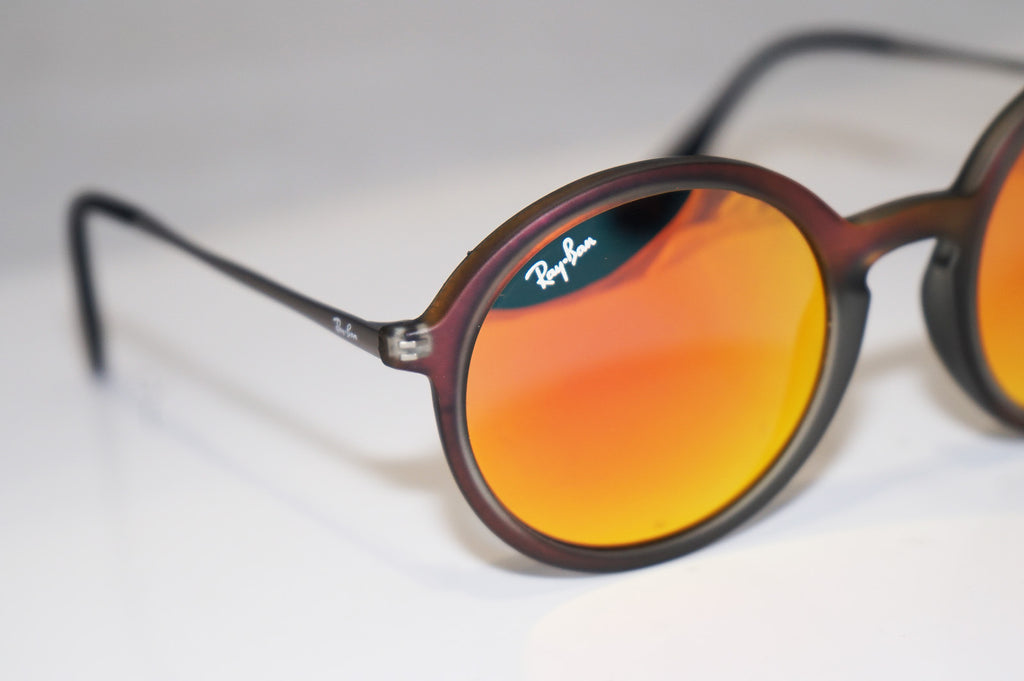 RAY-BAN Mens Unisex Designer Flash Mirror Sunglasses Round RB 4222 61676Q 15655