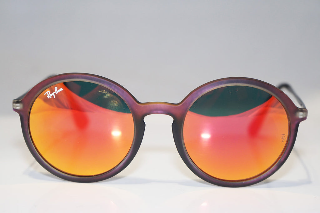 RAY-BAN Mens Unisex Designer Flash Mirror Sunglasses Round RB 4222 61676Q 15655