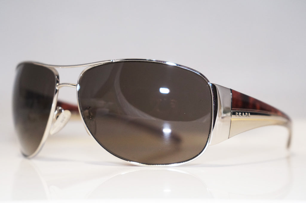 PRADA Mens Designer Sunglasses Silver Aviator SPR 75G 1BC-5G1 15644