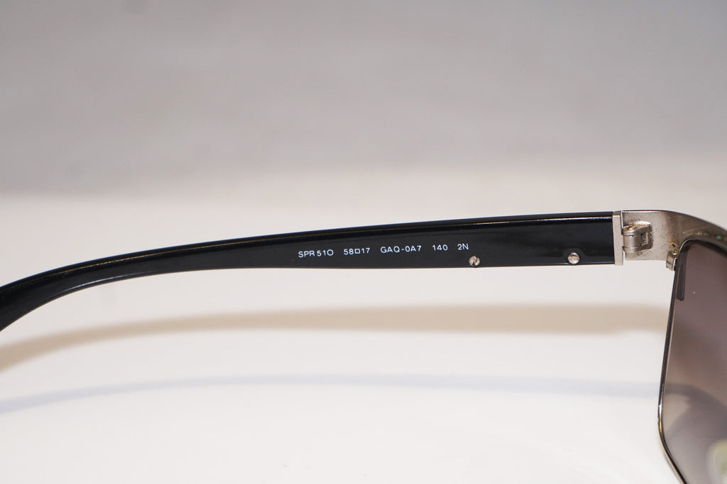 PRADA Mens Designer Sunglasses Black Rectangle SPR 51O GAQ-0A7 15351