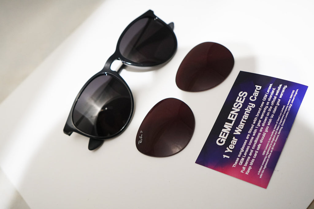 RAY-BAN Womens Designer Sunglasses Black Erika RB 4171 601/5Q 15024