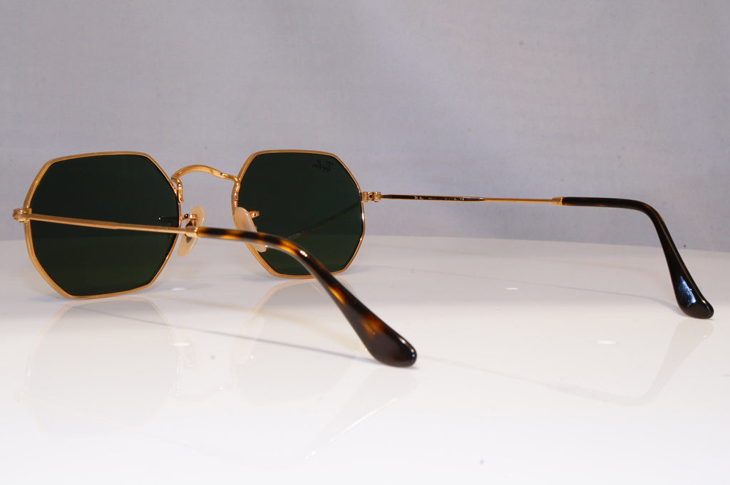 RAY-BAN Mens Womens Unisex Sunglasses Gold Rectangle HEXAGON RB 3556 - 22515