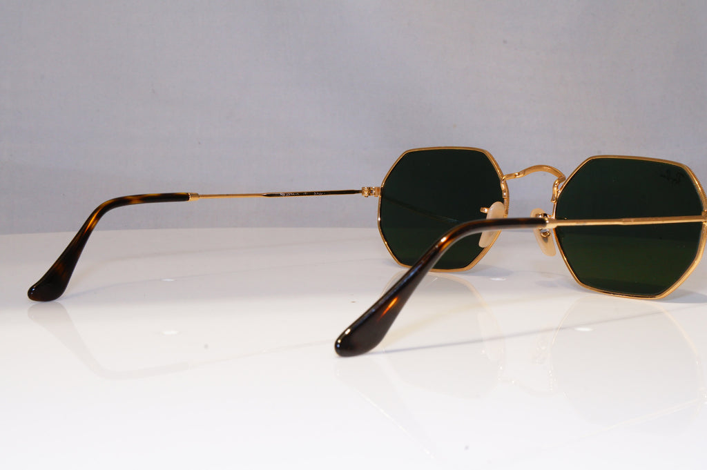 RAY-BAN Mens Womens Unisex Sunglasses Gold Rectangle HEXAGON RB 3556 - 22515