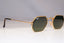 RAY-BAN Mens Womens Unisex Sunglasses Gold Rectangle HEXAGON RB 3556 - 22515
