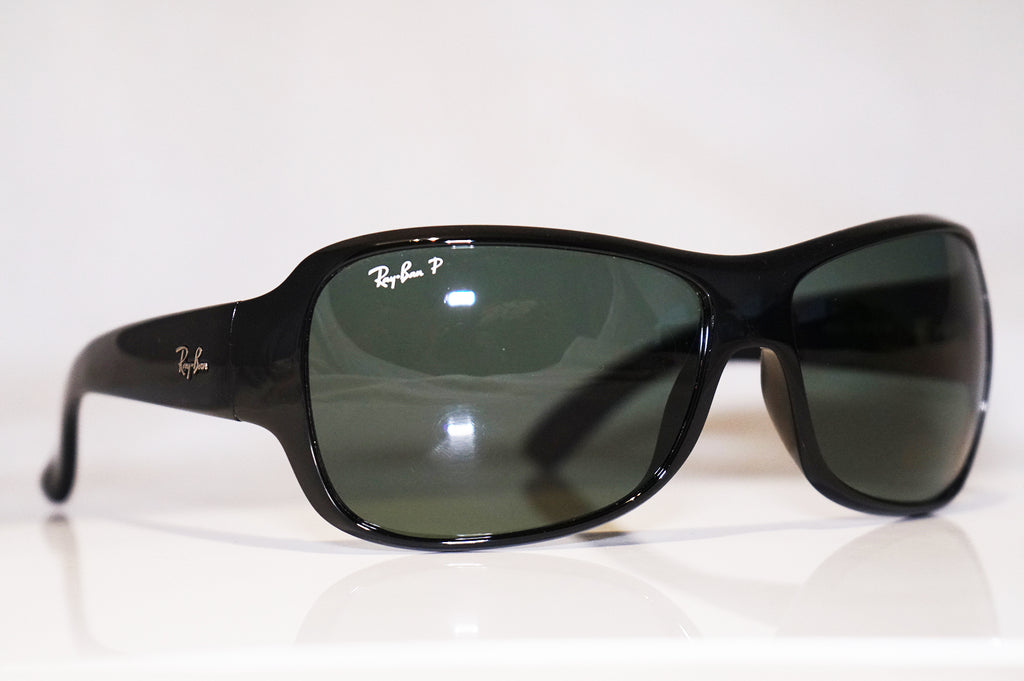 RAY-BAN Womens Designer Polarized Sunglasses Black Wrap RB 4097 601/9A 16653