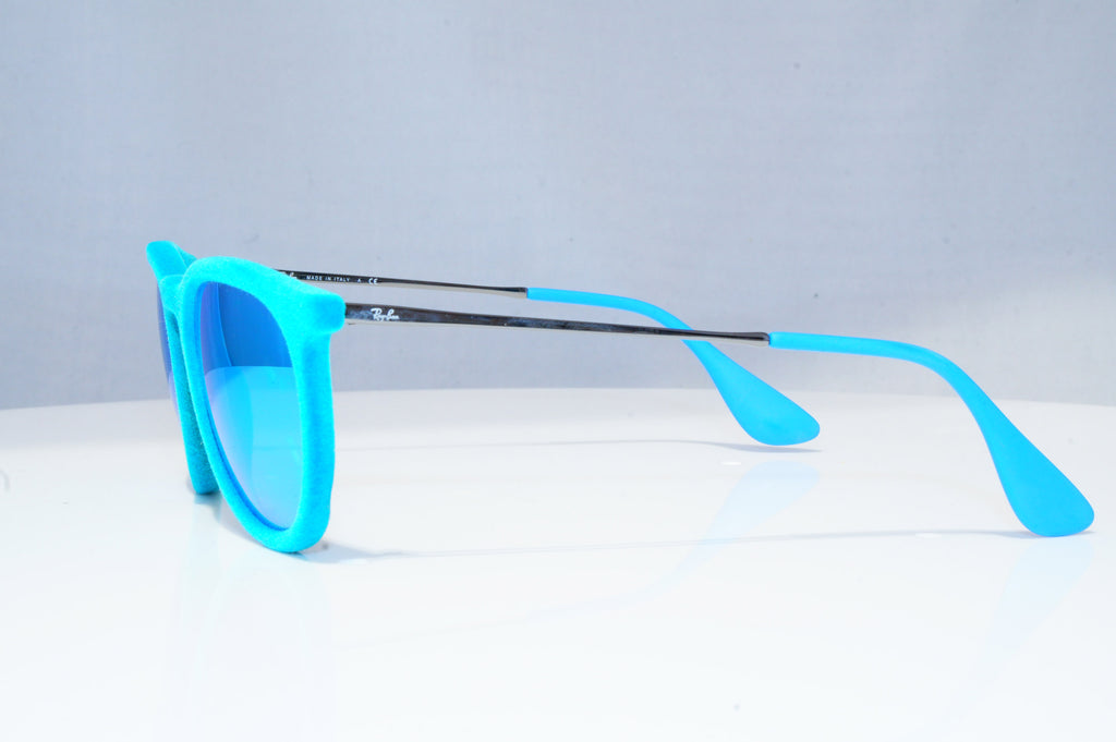 RAY-BAN Womens Mirror Designer Sunglasses Blue ERIKA VELVET RB 4171 607955 18657