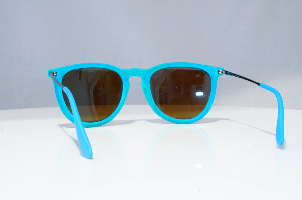 RAY-BAN Womens Mirror Designer Sunglasses Blue ERIKA VELVET RB 4171 607955 18657