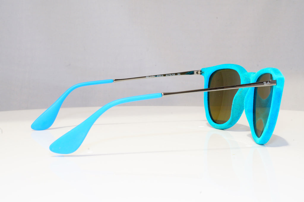 RAY-BAN Womens Mirror Designer Sunglasses Blue ERIKA VELVET RB 4171 607955 18657