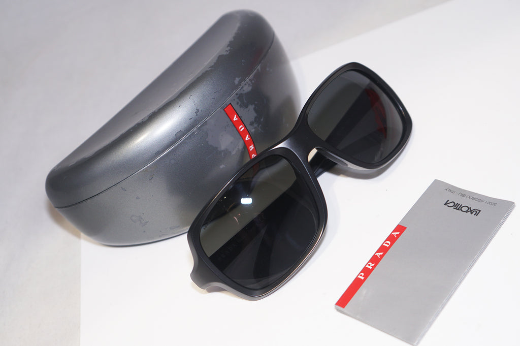 PRADA Mens Designer Sunglasses Black Square SPS 07L 1BO-1A1 15664