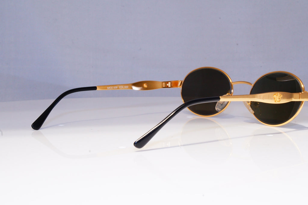 GIANNI VERSACE Mens Vintage 1990 Designer Sunglasses Gold S09 30 19996 NOS