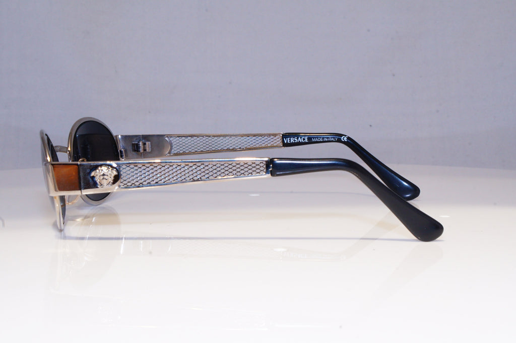 GIANNI VERSACE Mens Vintage 1990 Designer Sunglasses Silver X21 29 20033 NOS