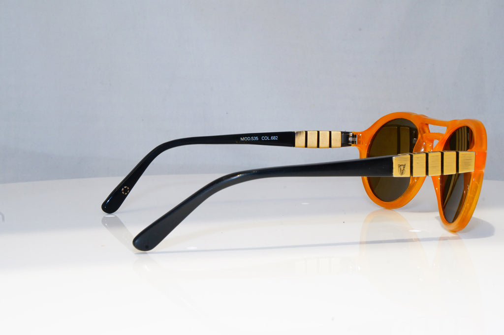GIANNI VERSACE Mens Vintage 1990 Designer Sunglasses Rectangle 535 682 18827