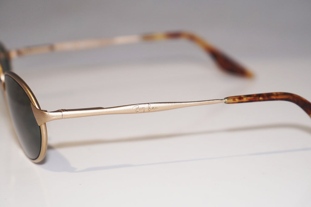 RAY-BAN 1990 Vintage Mens Designer Sunglasses Gold Oval W2640 ONAU 15682