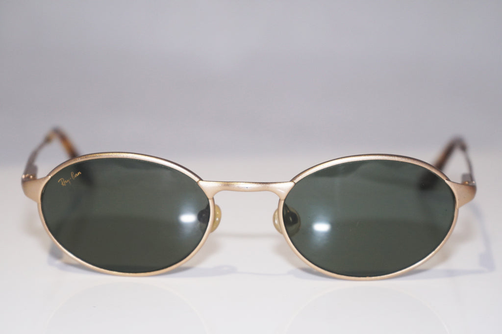 RAY-BAN 1990 Vintage Mens Designer Sunglasses Gold Oval W2640 ONAU 15682