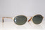 RAY-BAN 1990 Vintage Mens Designer Sunglasses Gold Oval W2640 ONAU 15682