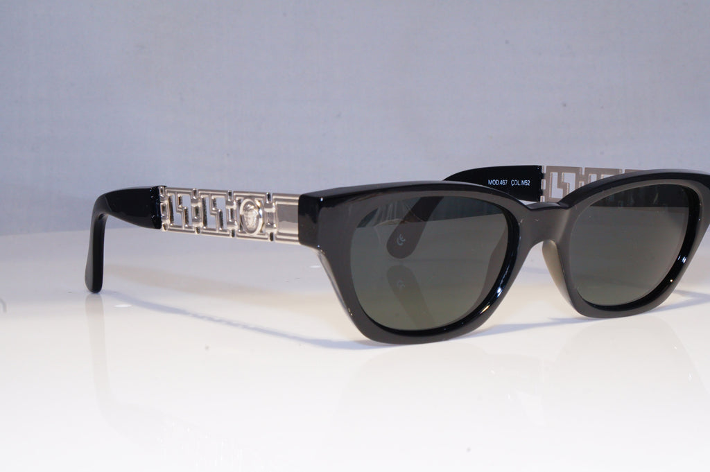 GIANNI VERSACE Mens Vintage 1990 Designer Sunglasses Black 467 N52 20016 NOS