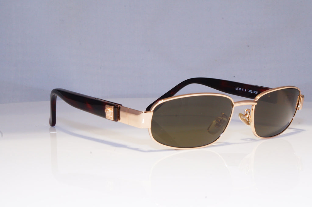 GIANNI VERSACE Mens Vintage 1990 Designer Sunglasses Gold X19 30 20068 NOS