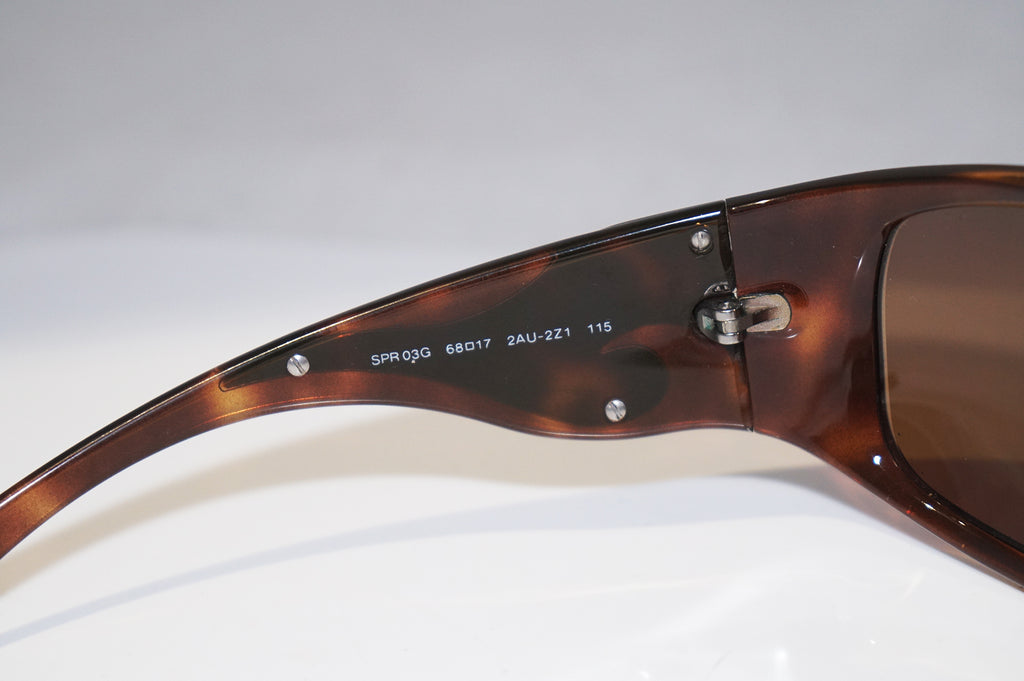 PRADA Womens Designer Sunglasses Brown Wrap SPR 03G 2AU-2Z1 13703