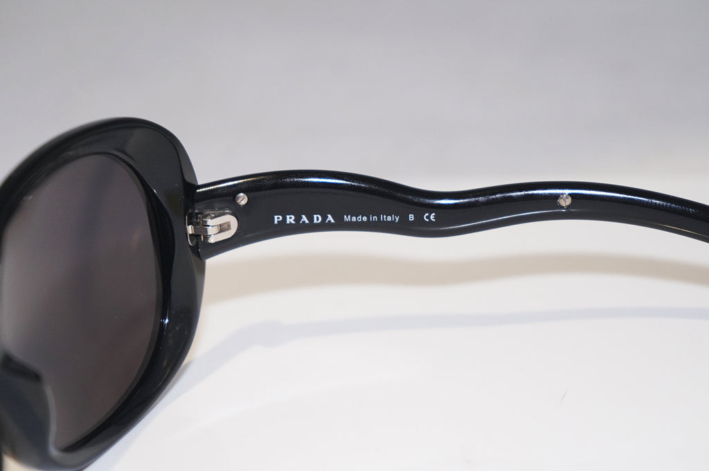 PRADA Womens Designer Sunglasses Black Oval SPR 08L 7ZI-6S1 13043