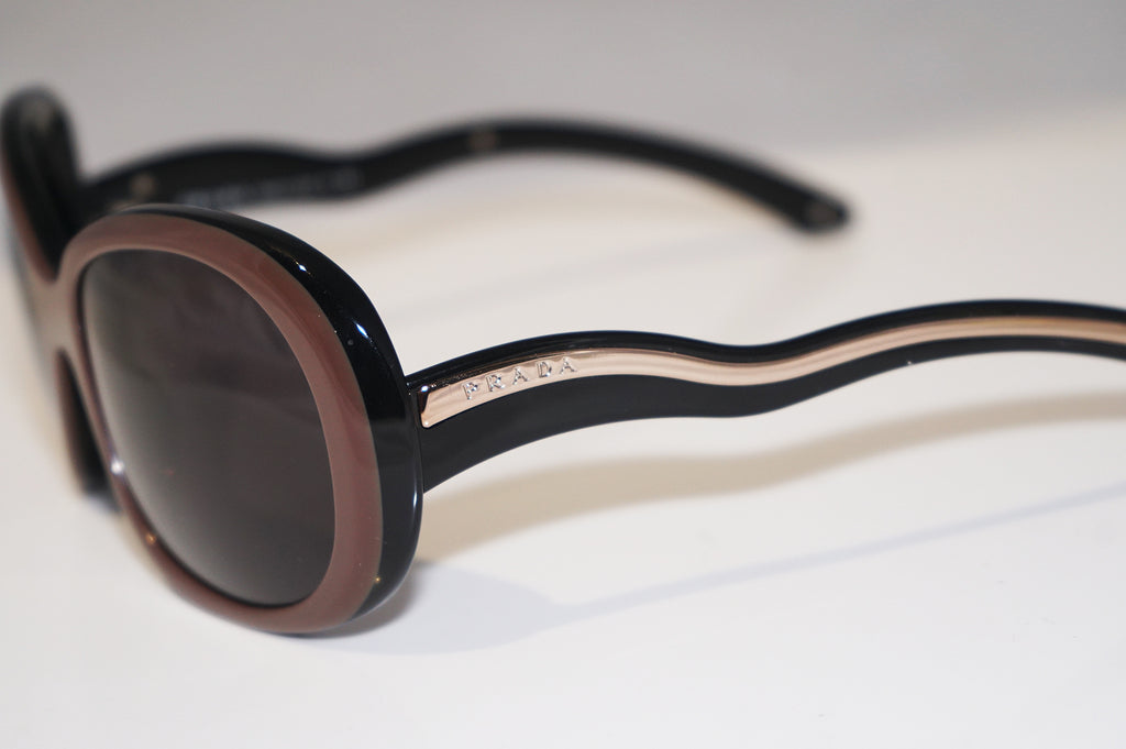 PRADA Womens Designer Sunglasses Black Oval SPR 08L 7ZI-6S1 13043