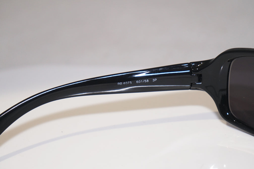 RAY-BAN Mens Designer Sunglasses Black Wrap RB 4075 601/58 14852