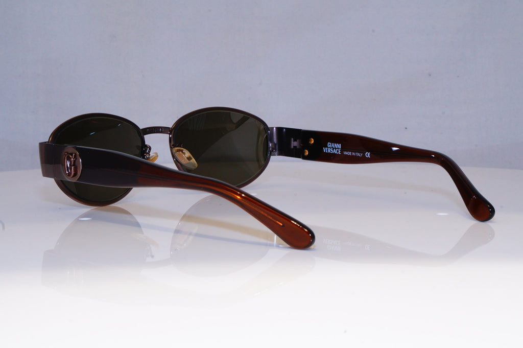 GIANNI VERSACE Mens Vintage 1990 Designer Sunglasses Brown X11 53M 20025 NOS