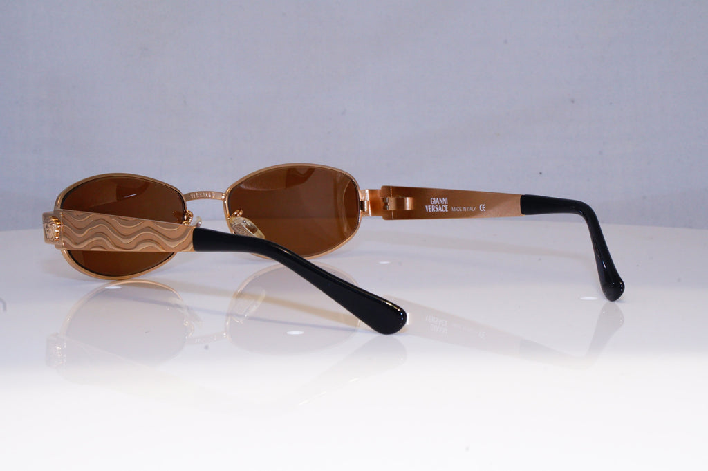 GIANNI VERSACE Mens Vintage 1990 Designer Sunglasses Gold X36 30 20028 NOS
