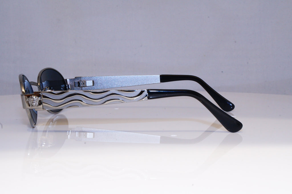GIANNI VERSACE Mens Vintage 1990 Designer Sunglasses Silver X35 29 20035 NOS