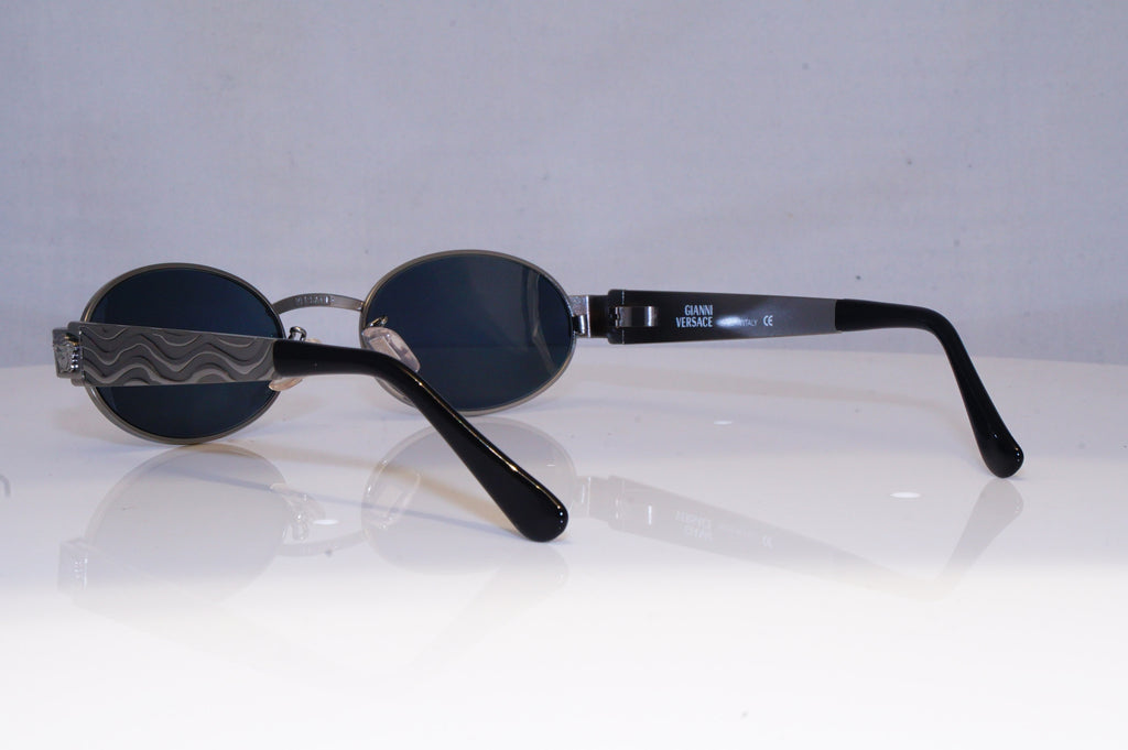 GIANNI VERSACE Mens Vintage 1990 Designer Sunglasses Silver X35 29 20035 NOS