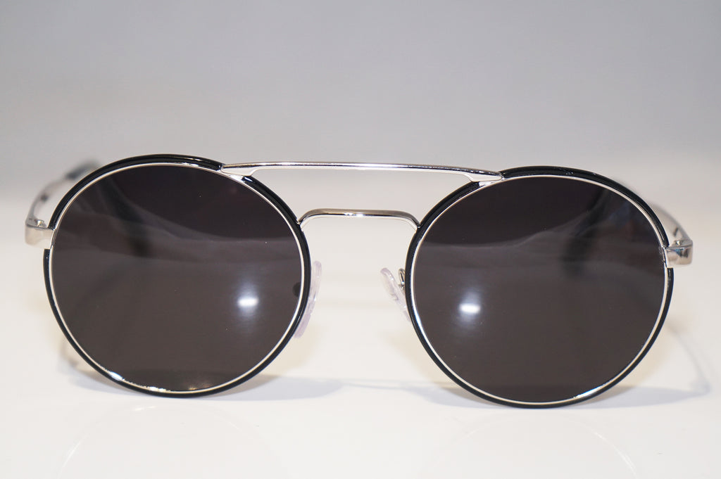 PRADA Womens Designer Sunglasses Silver Round SPR 51S 1AB-2B0 14996