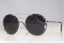 PRADA Womens Designer Sunglasses Silver Round SPR 51S 1AB-2B0 14996