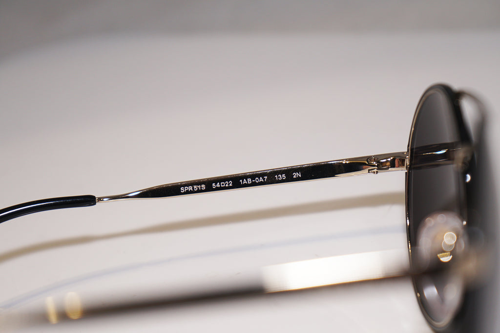 PRADA Womens Designer Sunglasses Gold Round SPR 51S 1AB-0A7 15150