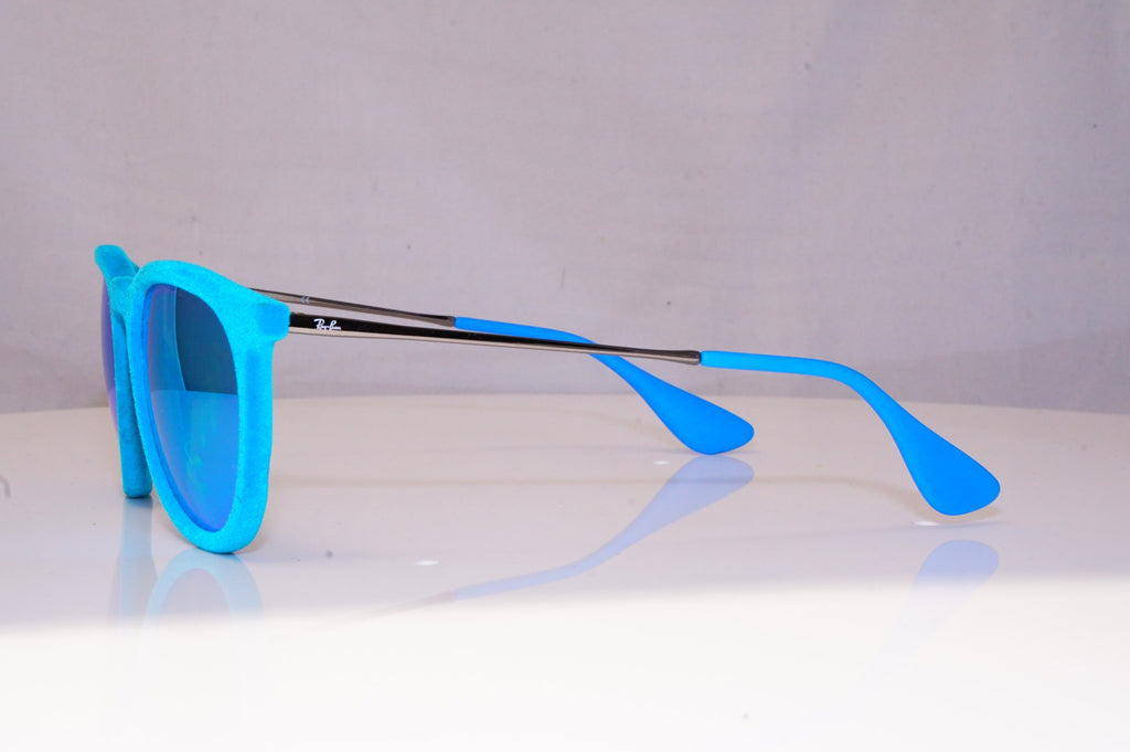 RAY-BAN Womens Mirror Designer Sunglasses Blue ERIKA VELVET RB 4171 607955 18998