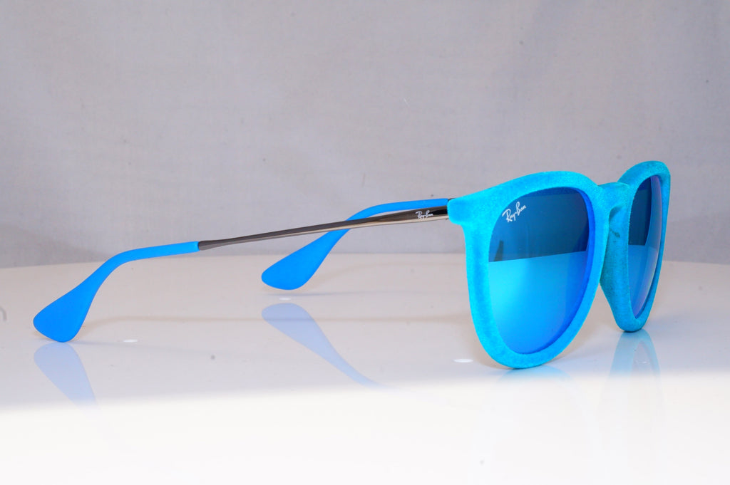 RAY-BAN Womens Mirror Designer Sunglasses Blue ERIKA VELVET RB 4171 607955 18998