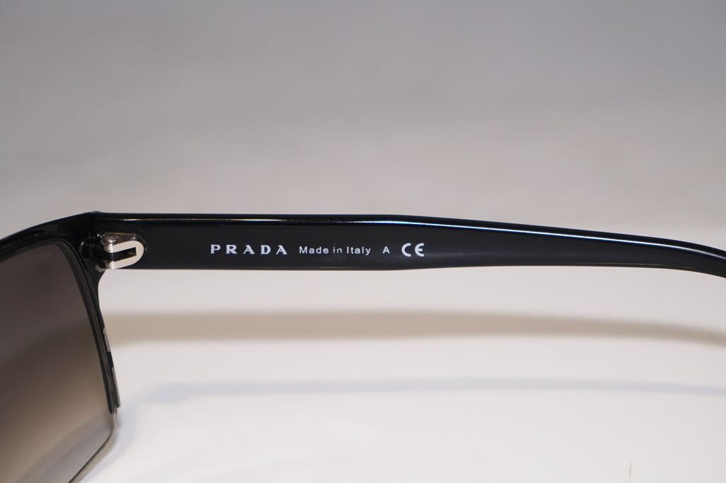 PRADA Mens Designer Sunglasses Black Rectangle SPR 52R 7AX-0A7 15122