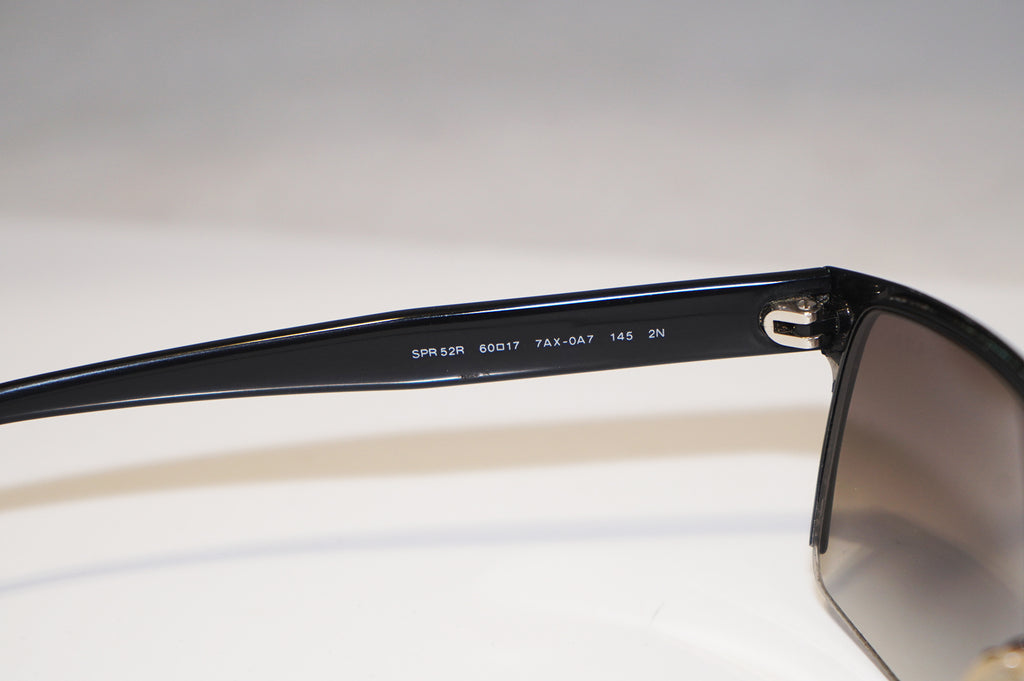 PRADA Mens Designer Sunglasses Black Rectangle SPR 52R 7AX-0A7 15122