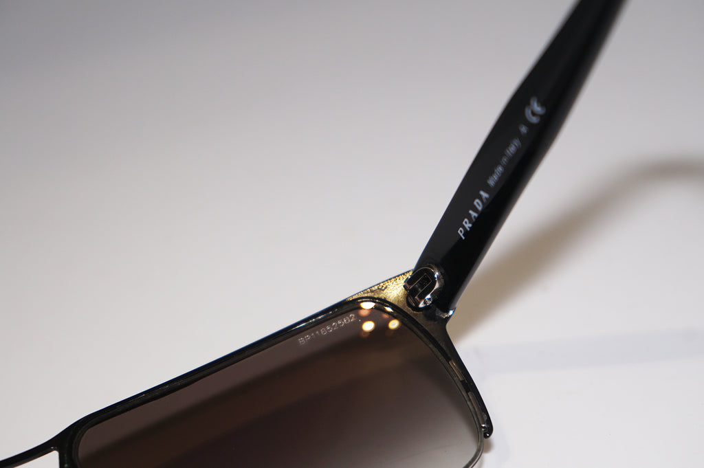 PRADA Mens Designer Sunglasses Black Rectangle SPR 52R 7AX-0A7 15122