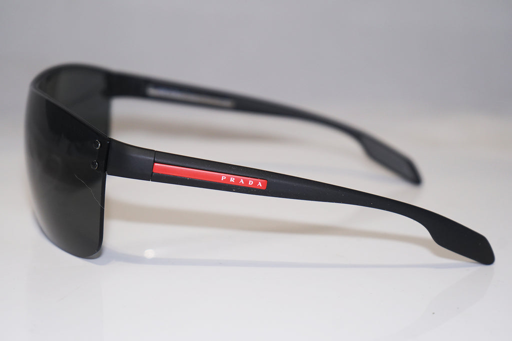 PRADA Mens Designer Sunglasses Black Shield SPS 56P 1BO-1A1 15129