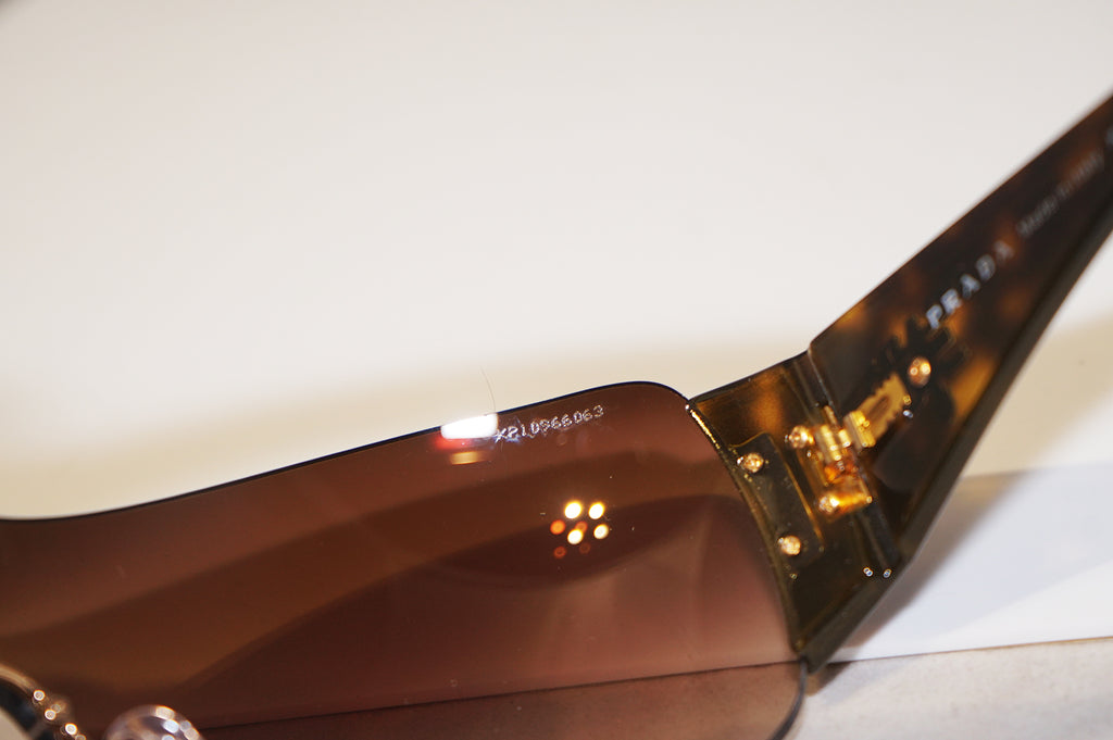 PRADA Womens Designer Sunglasses Brown Shield SPR 22M 2AU-6S1 15052