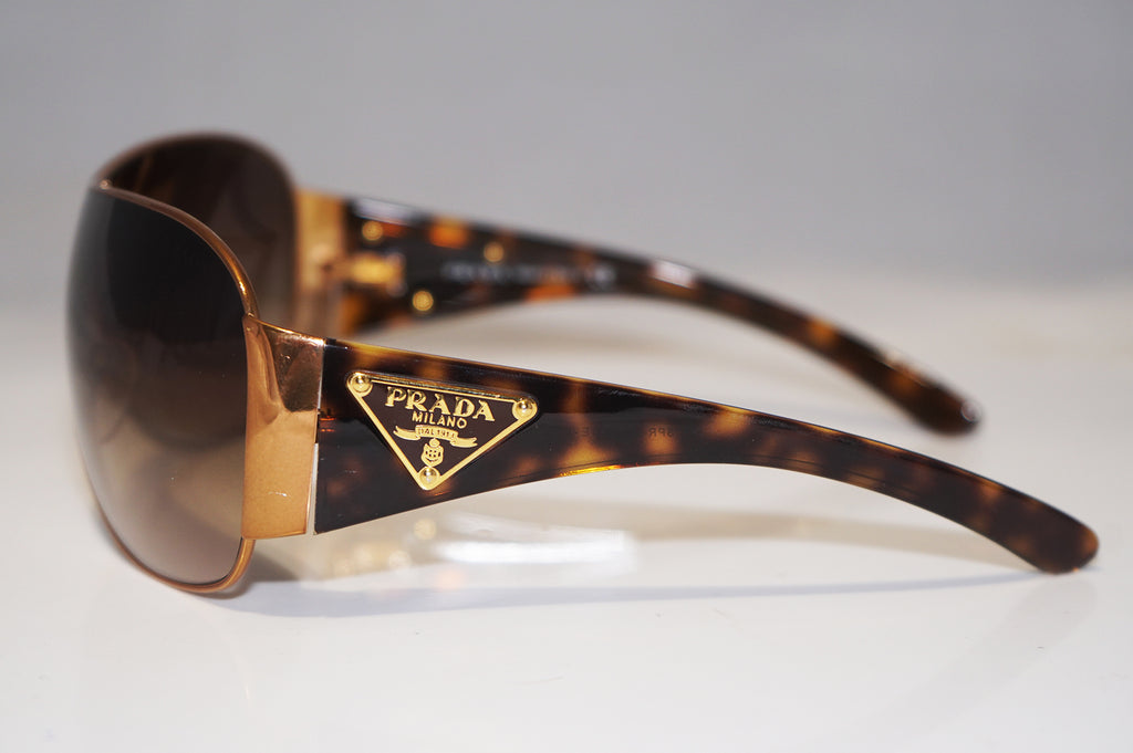 PRADA Mens Womens Unisex Designer Sunglasses Brown Shield SPR 57L 7OE-6S1 15201