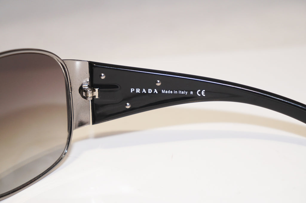 PRADA Mens Womens Unisex Designer Sunglasses Black Shield SPR 57L 5AV-3M1 15101