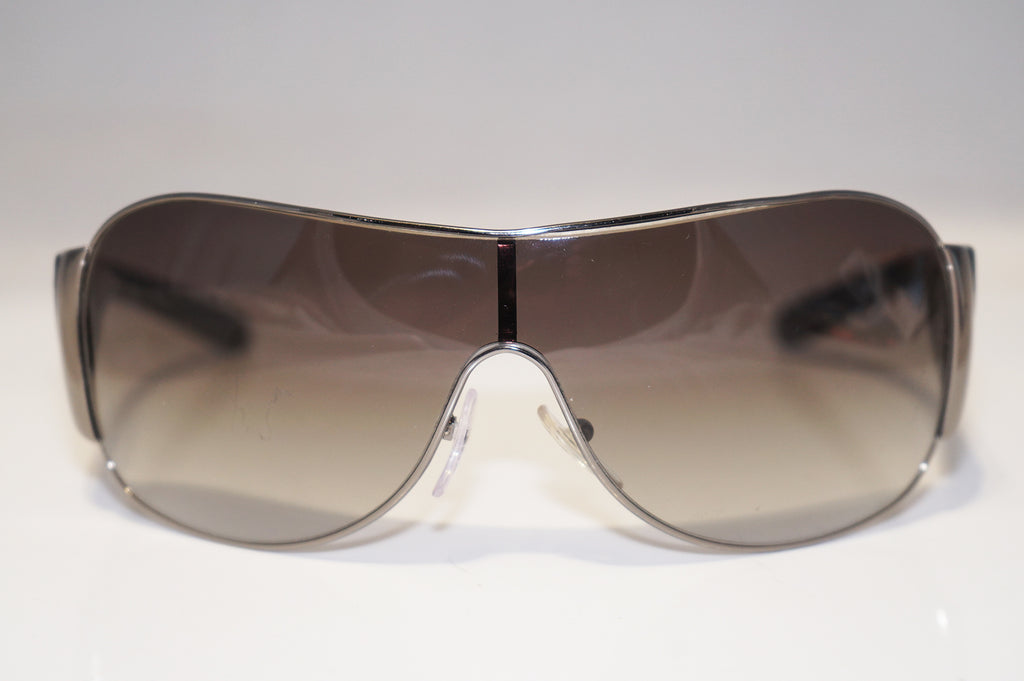 PRADA Mens Womens Unisex Designer Sunglasses Black Shield SPR 57L 5AV-3M1 15101