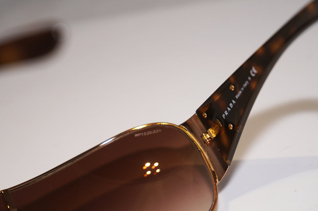 PRADA Mens Womens Unisex Designer Sunglasses Brown Shield SPR 57L 7OE-6S1 15092