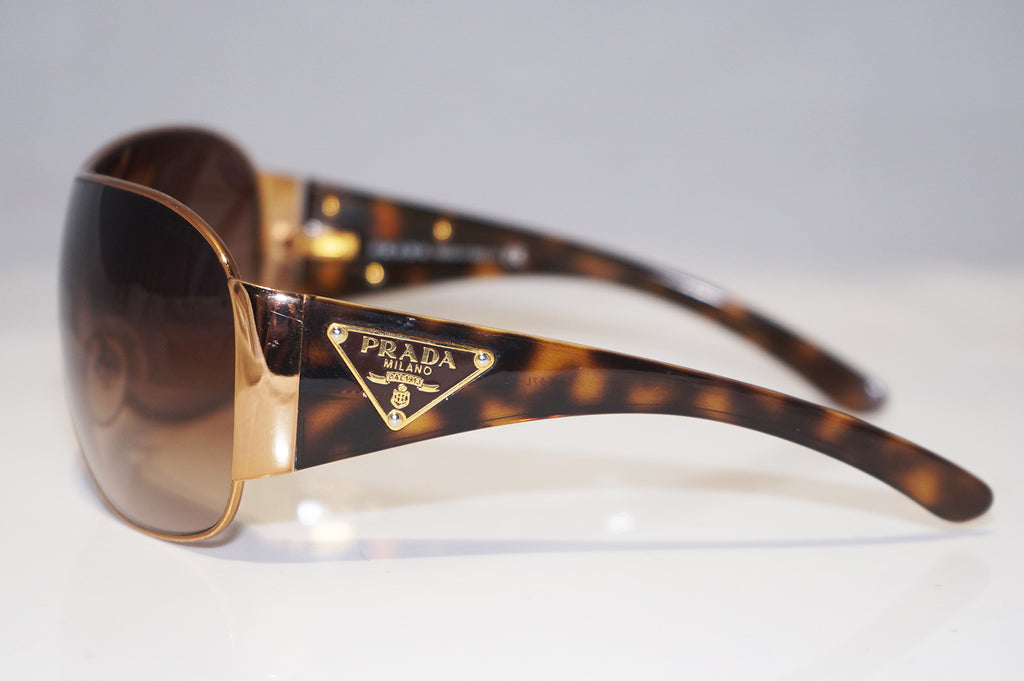 PRADA Mens Womens Unisex Designer Sunglasses Brown Shield SPR 57L 7OE-6S1 15092