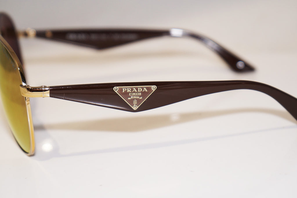 PRADA Mens Designer Polarized Sunglasses Brown Aviator SPR 53Q ZVN-5N2 15118