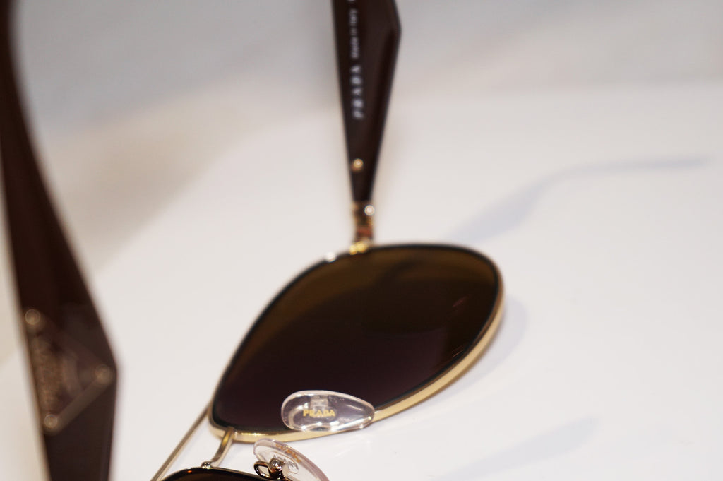 PRADA Mens Designer Polarized Sunglasses Brown Aviator SPR 53Q ZVN-5N2 15118