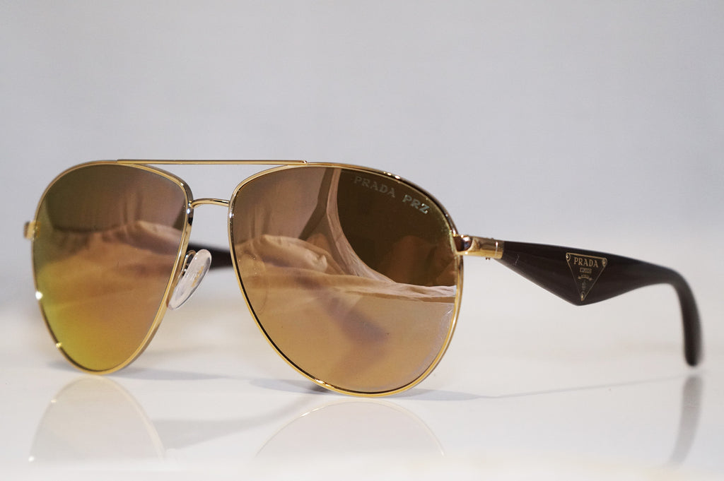 PRADA Mens Designer Sunglasses White Aviator SPR 53Q ZVN-1C0 15106