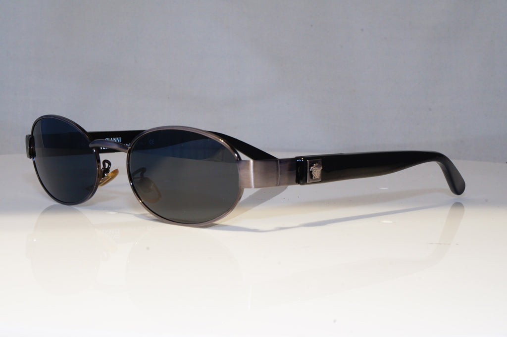 GIANNI VERSACE Mens Vintage Designer Sunglasses Black Rectangle X18 58M 21464